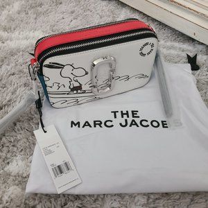 Marc Jacobs Logo Strap Snaps Small Camera Bag- white Peanuta